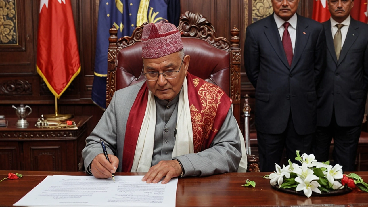 नेपाल के प्रधानमंत्री केपी शर्मा ओली को बधाई देने के बाद प्रधानमंत्री मोदी ने संबंधों को मजबूत करने पर जोर दिया